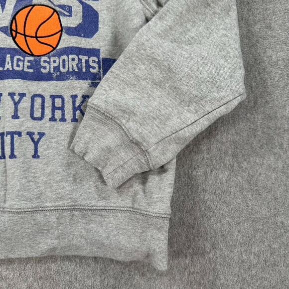 Crewcuts J.Crew New York City Sweatshirt Boys Small 6/7 Gray Basketball Pullover - Picture 3 of 9
